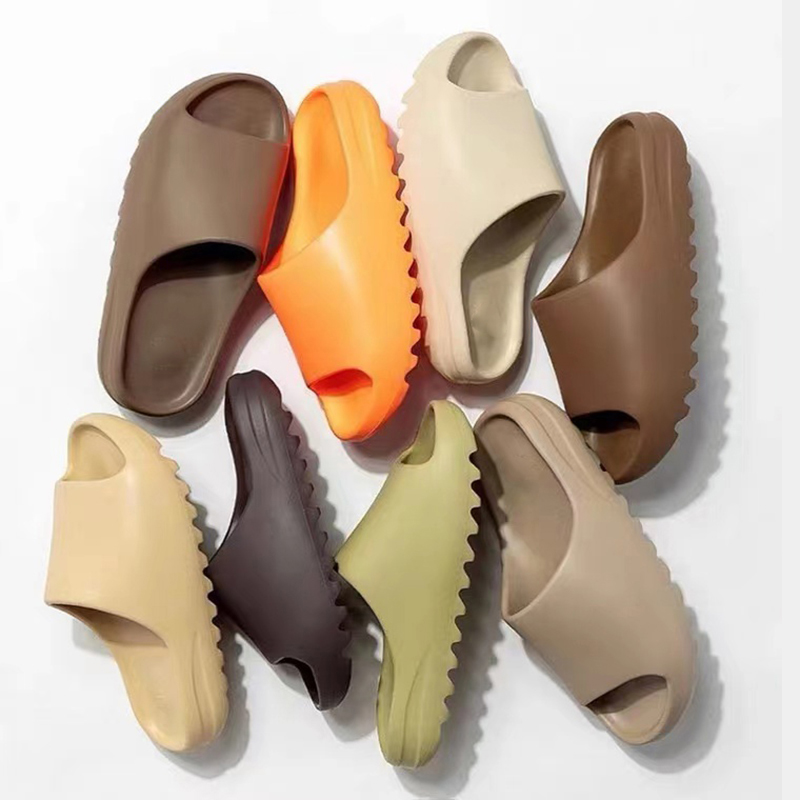 JIT Summer Slippers Men Women Indoor Eva High Soft Bottom Sandals Open Toe Trend Slides Light Beach Shoes Slippers Home Size 35-46